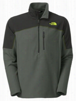 The North Face Glacier Trail 1/2-zip Ppullover For Men - Spruce Green/tnf Black - 2xl