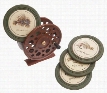 Big Sky Carvers Fly Reel Coaster Set