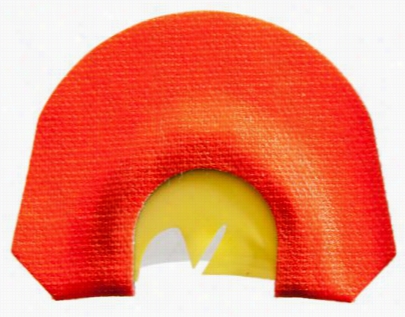 Tom Teasers Custom Calls Hillbilly Hen Diaphragm Turkey Call - Orange/yellow