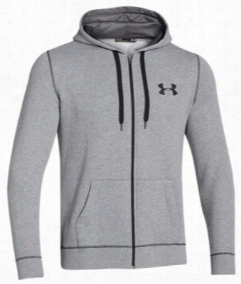 Under Armour Allseasongear Rival Cotton Full Zip Hoodie According To Men - True Gray Heather  - 3xl