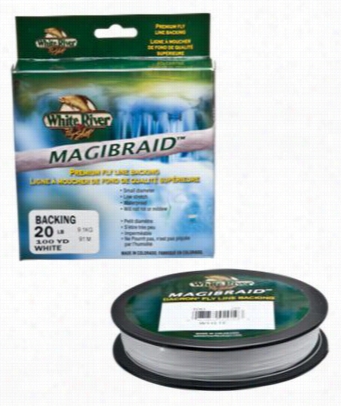 White River Fly Shop Magibraid Flyline Backing - 20 Lb/500 Yds - White