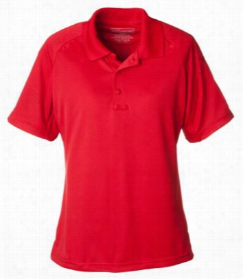 5.11 Tactical Performance Polo For La Dies - Short Sleeve - Range Red - L