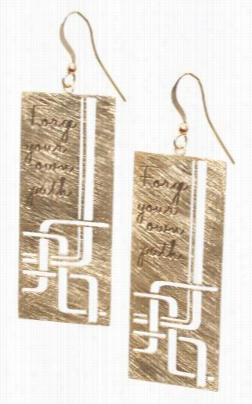 Amanda Blu Forge Your Own Path Crafted Metal Earrings