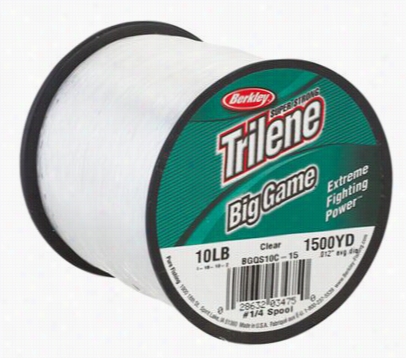 Berkley Trilene Big Game Line - 1/4-lb. Spool -  Clear - 12 Lb.