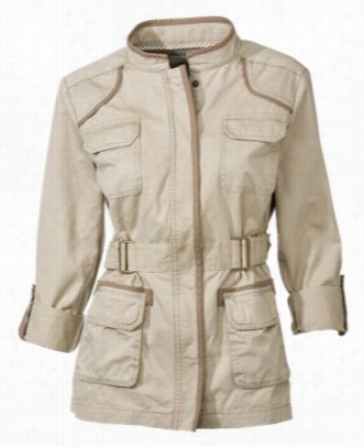 Bob Timberlake Pigment-washed Jacket For Ladies - Khaki - L