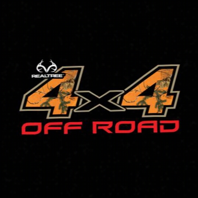 Camowraps Realtree 4x4 Not On Road Ocntour Cut Auto Decal - Realtree Ap Blaze