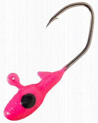 Crappie Pro Overbite Sickle Mo␙ Glo Jighead - Mo' Glo Pink