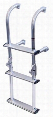 Drifter Marine Stainless Steel 3-step Univers Al Folding Transom Ladder