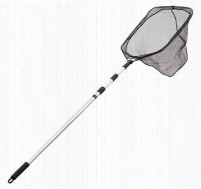 Ego Reach Crappie Landng Net - Black - Rubber Coated Nylon - 37'-80' Handle