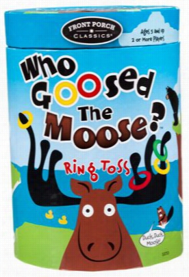 Front Porch Classics Who Goosed The Moose? Ring Toss Game