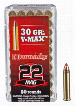 Hornady .22 Wmr V-max Rimfire Ammo