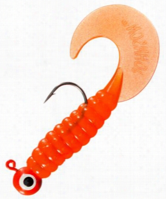 Johnson S Wimming Grub - Orange - 1/8 Oz