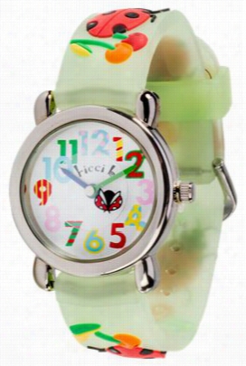 Kids Watch Company Ladybugs Watch For Kids - Green/ppink