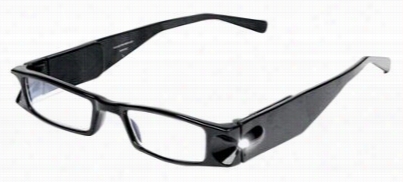 Lightspecs Lighted Reqding Glasses - Bright Black/cle Ar - 1.50x