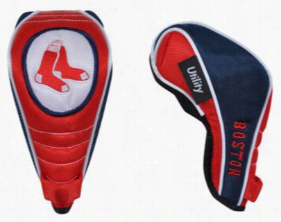 Mcarthur Sports Mlb Shaft Gripper Utility Golf Club Headcover -  Boston Red Sox