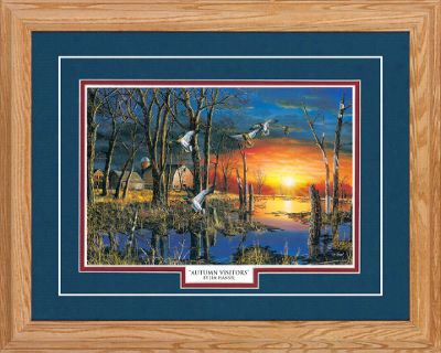 Northern Promotions Framed Art - Autumn Visitors By Jim Hansel