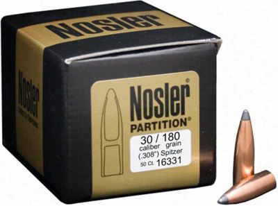 Nosler Partition Bullets - .22- .224 Caliber - 60 Grain - Spitzer