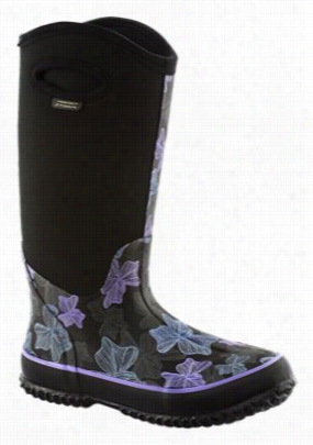 Perfect Storm Cloud High Psstelegance Waterproof Boots For Ladies - Black/purple/teal - 8