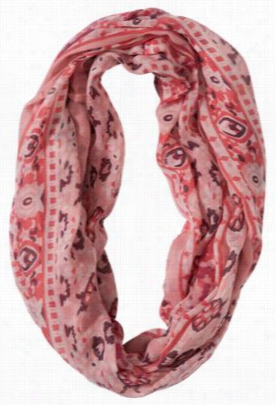 Quagga Begonia Infinity Scarf For Ladies - Peachskinn