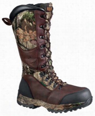 Redhead 16' Side-zip Guide Insulated Huntingg Bots For Men - Dark Bbrown/mossy Oak Breka-up Country - 10 