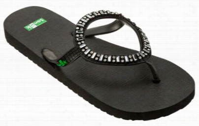 Sanuk Ibiza Monaco Sandals For Laddies - Black -  10