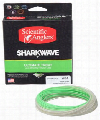 Scienntific Anglers Sharkwave  Ultimate Trout Fly Line - Ivory/optic Green/willow - Line Weight 3