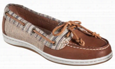 Spe Rry Top-sider Firefish Raffia Stripe Boat Shoes For Ladies - Beige - 7.5m