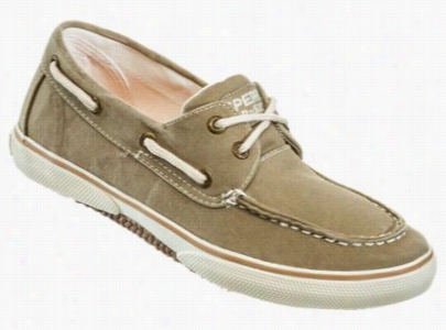 Sperry Top-ss Ider Halyard Lace Boat Shoes Fof Bos - Khaki - 4.5 M