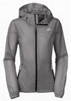 The North Fac E Cycone Hoodie For Ladies - Mid Grey - L