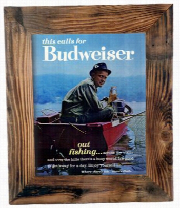 This Calls For Budweiser Framed Canvas Print - 18' X 22'