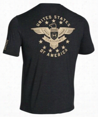 Under Armour Freedom Eagle T-shirt For Men - Black - L