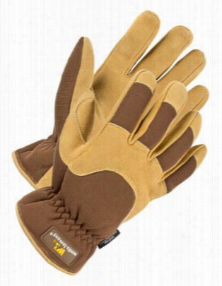 Wells Amont Pre Mium Suede Deerskin Work Gloves For Men - Ll