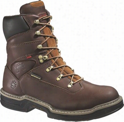 Wovlerime Buccaneer Contour Welt Steel Toe Wrk Boots For Men - Dark Brown - 10 M