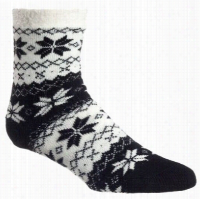 Woolrich Ouble Layer Home Socks Witha Loe Vera - Snowfla K- Black