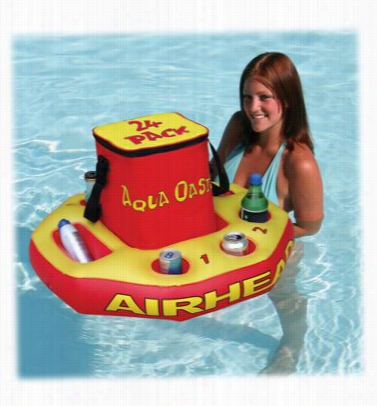Airhe Ad Aqua Oasis Inflatable Floating Cooler