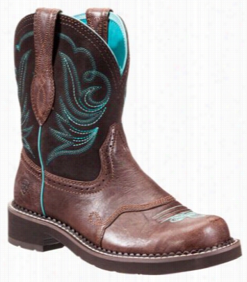 Ariat Fatbaaby Heritage   Dapper Western  Boots For Ladies - Royal Chocoltae - 8 M