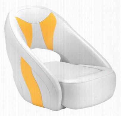 Attwood Avenir Sport Seat - Bright White/yellow