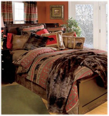 Bear Country Bedding Collection Comfirter - 4-piece Set - Ttwin