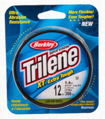 Berkley Trilene Xt Extra Tough Pool - Filler Spool - Clear - 330 Yards - 4 Lb.