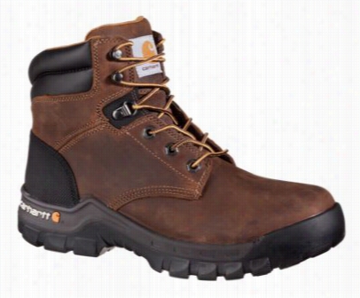 Cahartt 6' Rugged Flex Safety Toe Work Boots For Mn - B Rown - 8 M