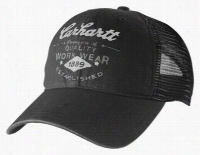 Carhartt Glendale Workwear Mesh Backward Cap For Men - Black