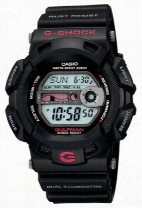 Casio G-shock Gu Lfman Watch Foro Men - Blafk/red