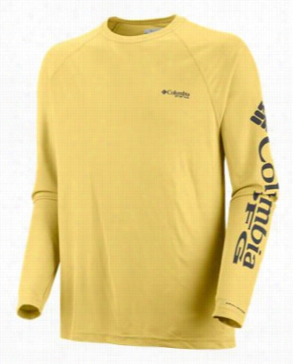 Columbiia Terminal Takcle Pfg  Logo Long Sleeve T-shirt For Men -long Sleeve - Snnlit Grill Olgo - L