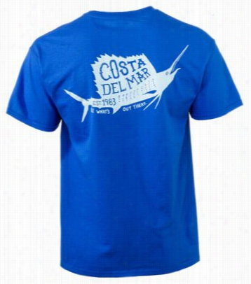 Costa 1983 Sailfish T-shirt For Men - Royal Blue - M