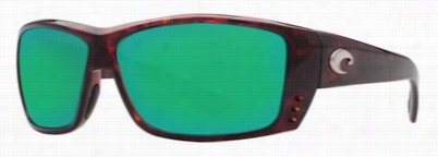 Costa Cat Cay 4000g Polarized Sunglass Es - Tortoise/green Mirror