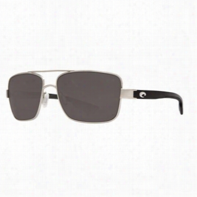 Costa North Turn 580p Polarized Sunglasses - Pallaadium/gray