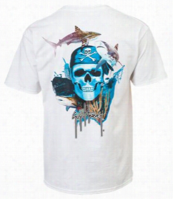 Guy Harvey Pirate Reef T-shirt For Men - White - M