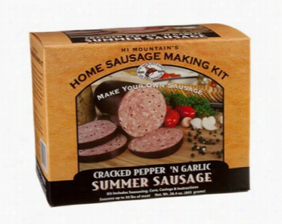 Hi Mount Cracked Pepper 'n Garlic Summrr  Sausage Making Kit