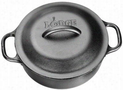 Lodge Logic Cast-iron 2-quart Servingpot With Iron Lid