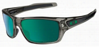 Oakley Turbine Polarized Sunglasses - Grey Smoke/jade Iridium Mirror